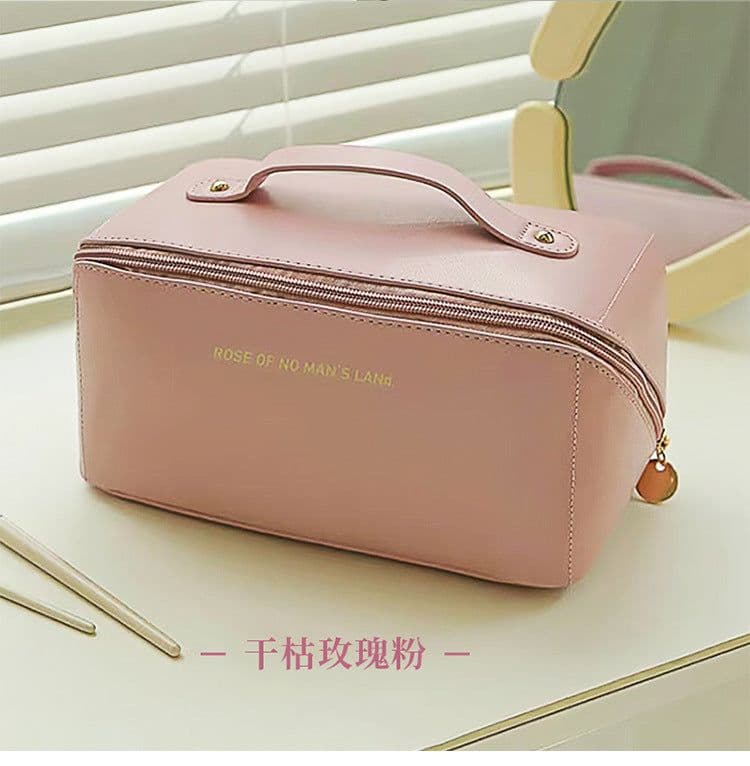 image-large-capacity cosmetic bag new portable travel wash bag PU cosmetic storage bag