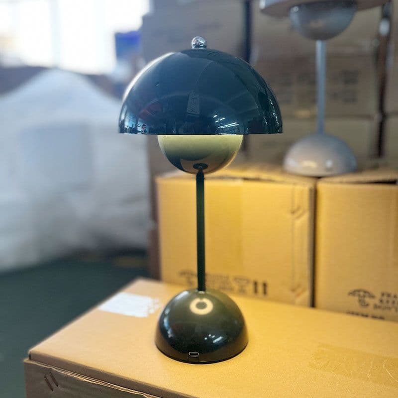 image-Cross-border e-commerce Nordic Danish bud table lamp wedding room bedroom desk decoration atmosphere lamp bedside mushroom lamp