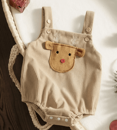 image-Cross-border infant and toddler unisex boys and girls multi-color embroidery pattern Santa Claus, Christmas tree, sling bellyband