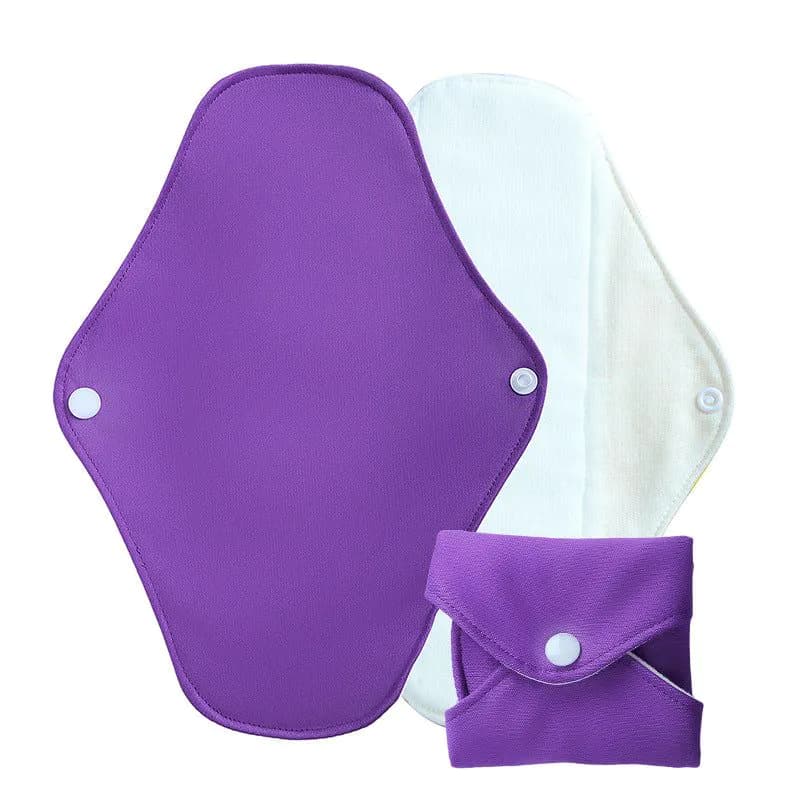 image-Cross-border bamboo cotton washable sanitary napkin skin-friendly breathable anti-leakage aunt towel recyclable menstrual pad manufacturer
