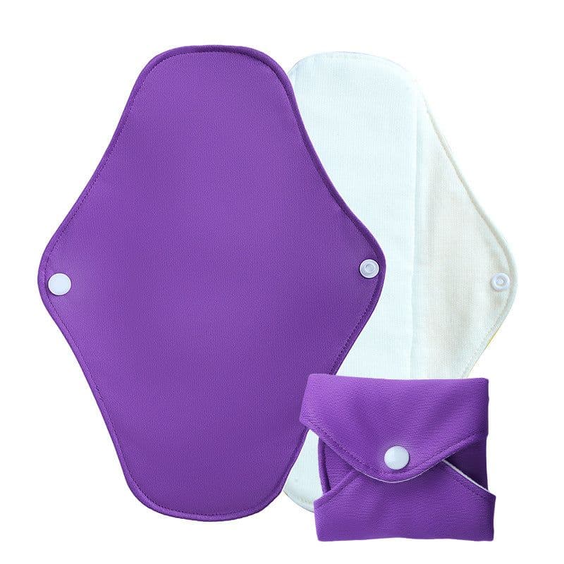 image-Cross-border bamboo cotton washable sanitary napkin skin-friendly breathable anti-leakage aunt towel recyclable menstrual pad manufacturer