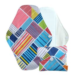 image-Cross-border bamboo cotton washable sanitary napkin skin-friendly breathable anti-leakage aunt towel recyclable menstrual pad manufacturer
