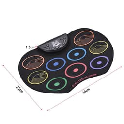 image-Compact Size Electronic Colorful Hand Roll Drum