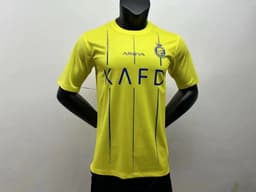 image-New Riyadh Victory Jersey No. 7 Ronaldo Adult Children's Home and Away Football Uniform Set Fan Version Top