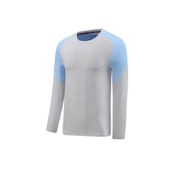 image-Men's sports long-sleeved T-shirt running training men's round neck long-sleeved quick-drying sweatshirt cycling slim sports fitness clothing