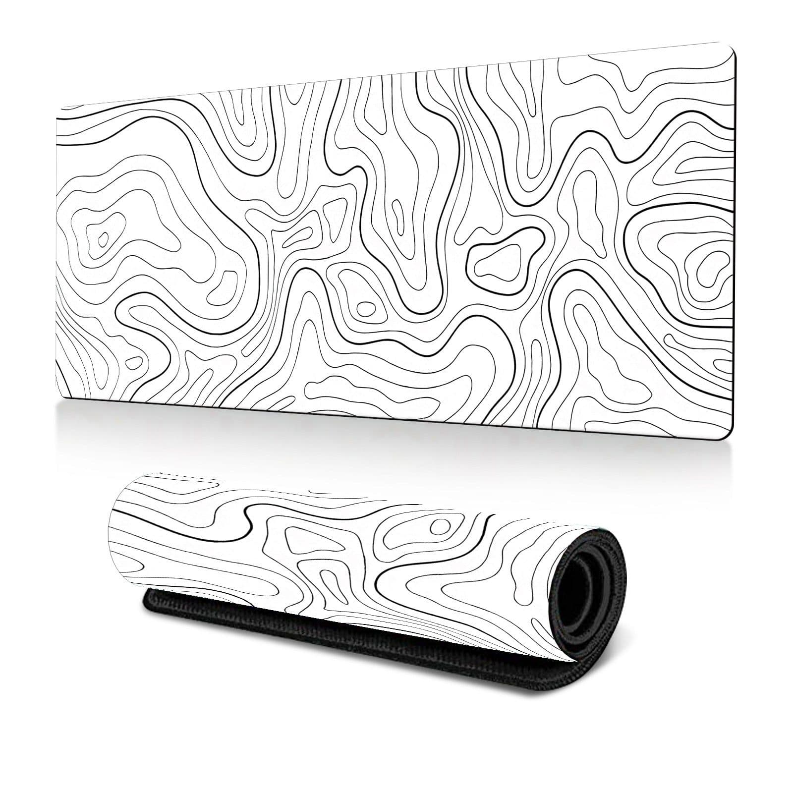 image-Amazon Abstract Corrugated Mouse Pad Large Heat Transfer Desk Pad Abstract Fluid Art Design Factory Direct