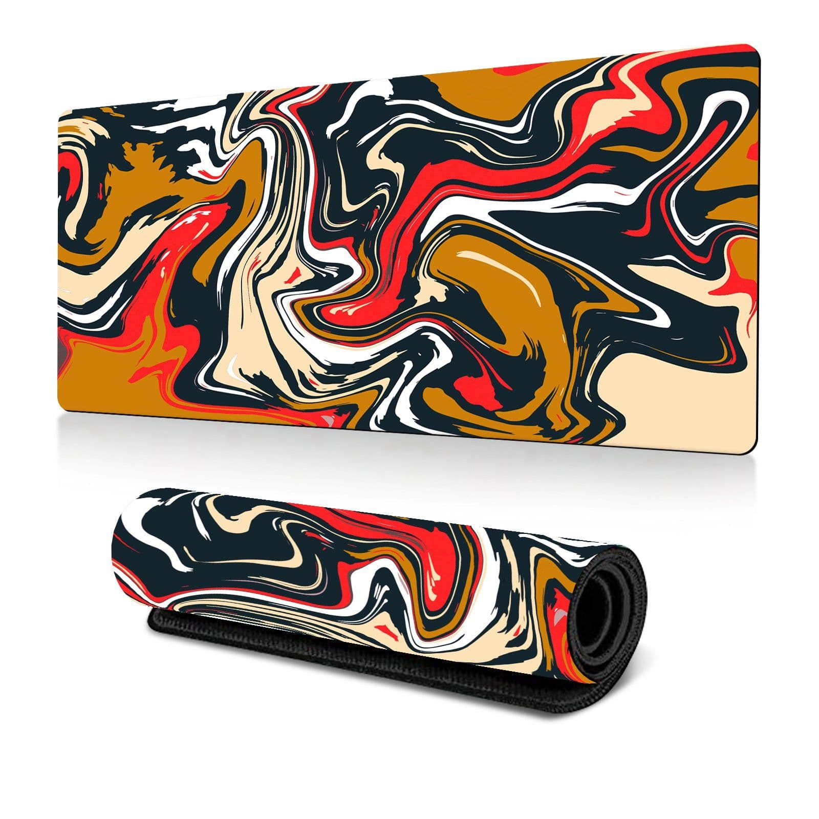 image-Amazon Abstract Corrugated Mouse Pad Large Heat Transfer Desk Pad Abstract Fluid Art Design Factory Direct
