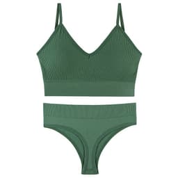 image-Cross-border push-up push-up sexy vest style underwear triangular cup thin French bra for women without steel rims beautiful back