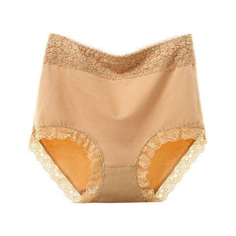 image-4 Pack Ladies Underwear Pure Cotton High Waist Abdominal Lift Hip Lace Women's Ladies Women's Women's Women's Women's Adults Send Mom