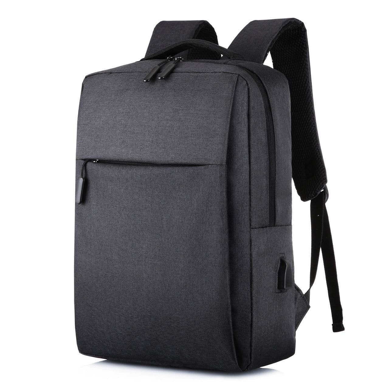 image-Business Backpack Men's Bag Laptop Bag Simple Commuting Casual Logo Printed Large Capacity Backpack Wholesale