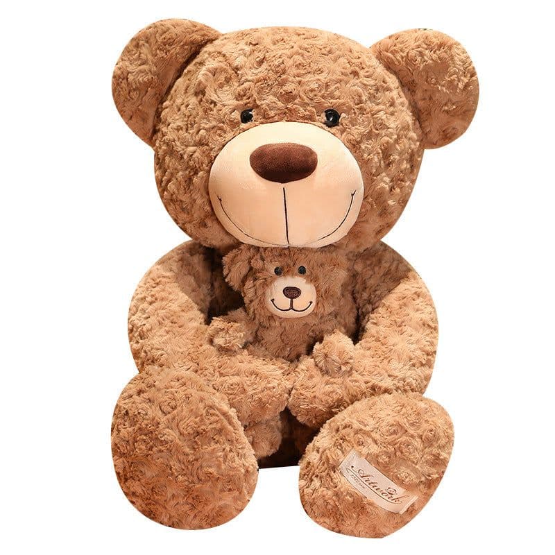 image-New mother and child bear doll large rag doll parent-child couple models breathable comfortable soft filling plump wholesale