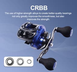 image-Fishing Baitcasting Reels 200HS/200HSL SV SpoolSaltwater Fishing Low