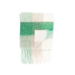 image-Autumn and winter new Internet celebrity Korean style warm A thickened colorful plaid brushed C scarf elegant, fashionable and versatile