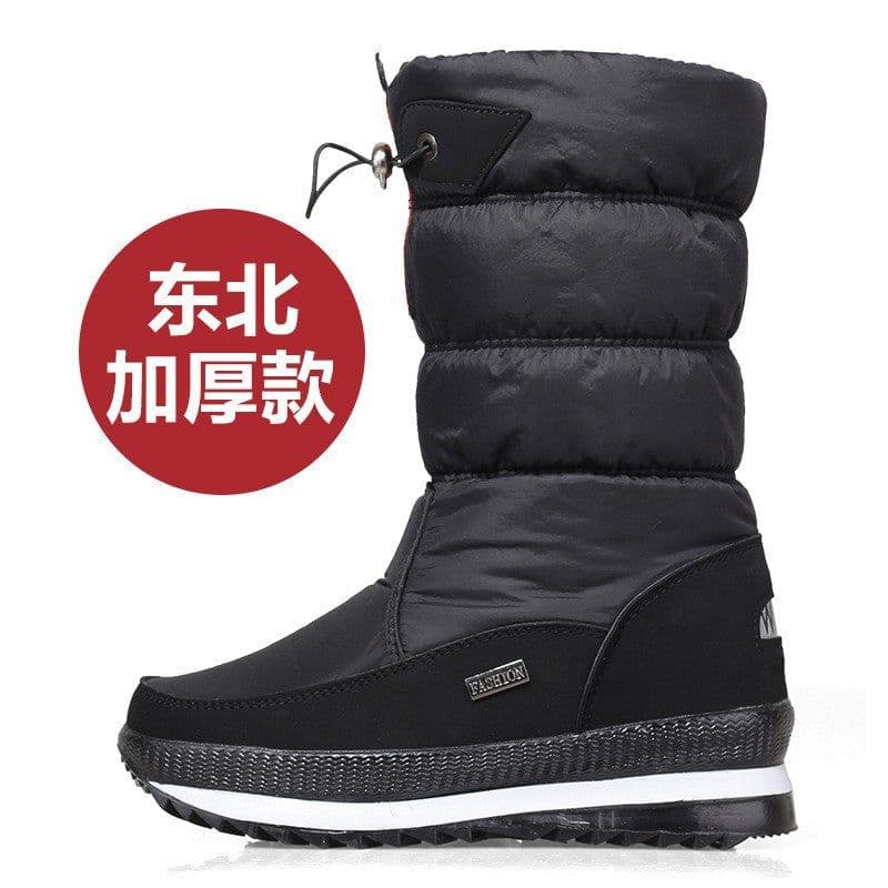 image-Foreign trade winter velvet women's snow boots non-slip warm mid-calf thickened casual cotton boots non-slip large size women's cotton shoes