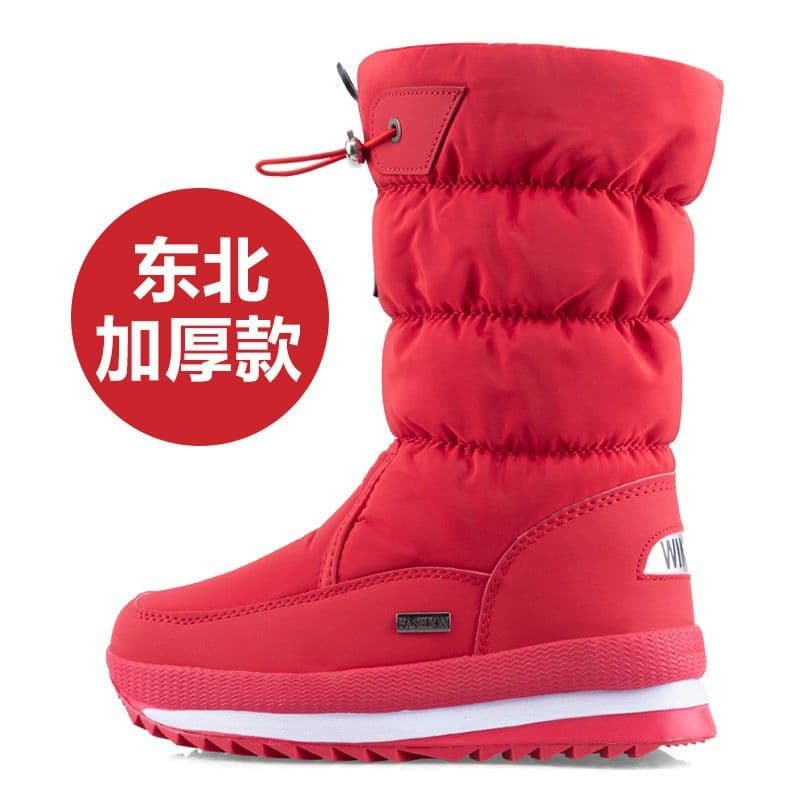 image-Foreign trade winter velvet women's snow boots non-slip warm mid-calf thickened casual cotton boots non-slip large size women's cotton shoes