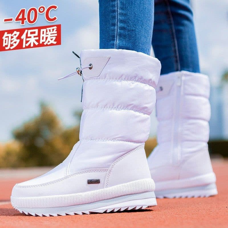 image-Foreign trade winter velvet women's snow boots non-slip warm mid-calf thickened casual cotton boots non-slip large size women's cotton shoes