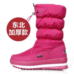 image-Foreign trade winter velvet women's snow boots non-slip warm mid-calf thickened casual cotton boots non-slip large size women's cotton shoes