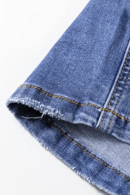 image-Myosotis Mid Rise Distressed Sneak Peek Straight Leg Jeans