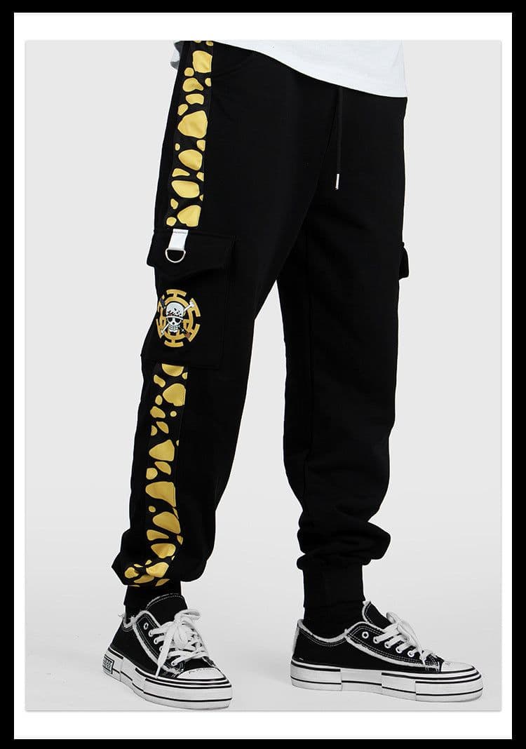 image-One Piece trousers Trafalgar Law Luffy skull Zoro Ace casual overalls trousers sweatpants men