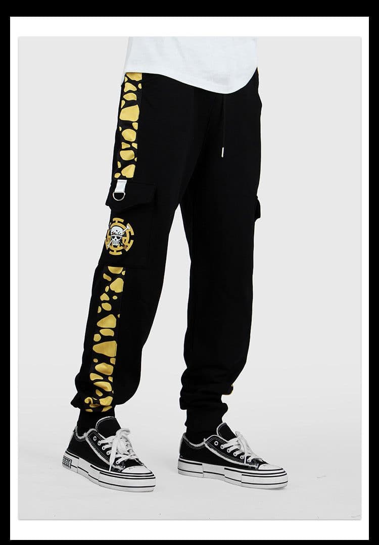 image-One Piece trousers Trafalgar Law Luffy skull Zoro Ace casual overalls trousers sweatpants men