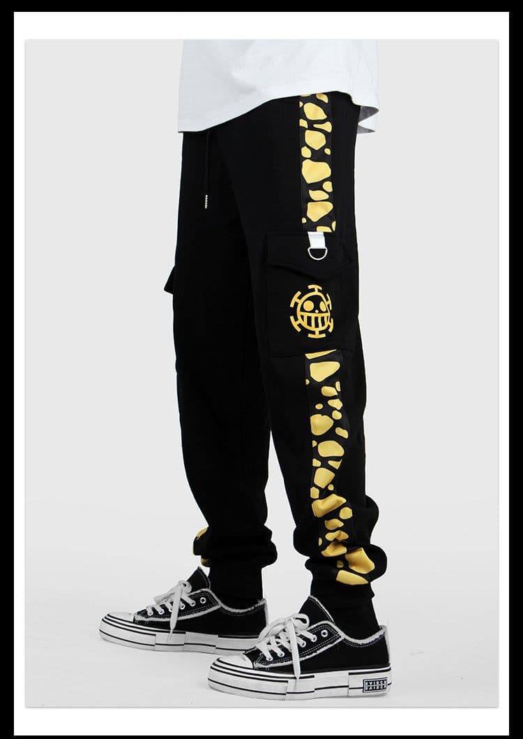 image-One Piece trousers Trafalgar Law Luffy skull Zoro Ace casual overalls trousers sweatpants men
