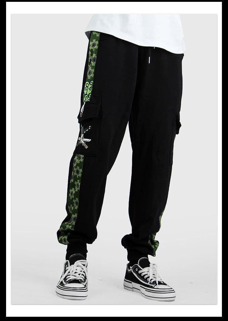 image-One Piece trousers Trafalgar Law Luffy skull Zoro Ace casual overalls trousers sweatpants men