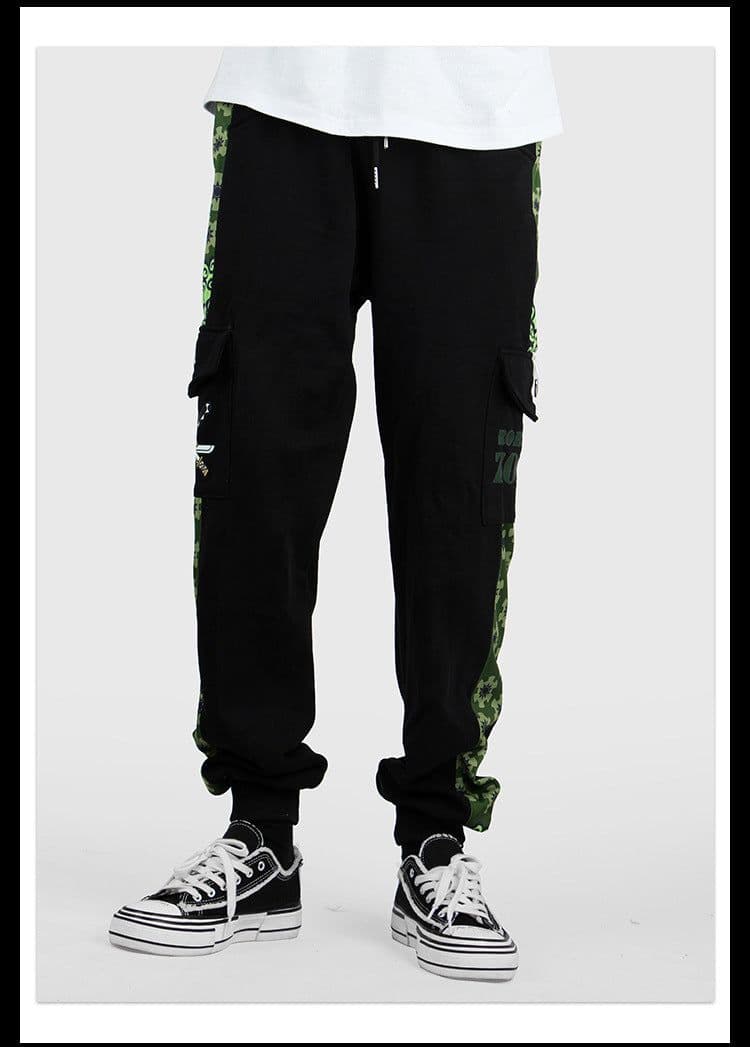 image-One Piece trousers Trafalgar Law Luffy skull Zoro Ace casual overalls trousers sweatpants men