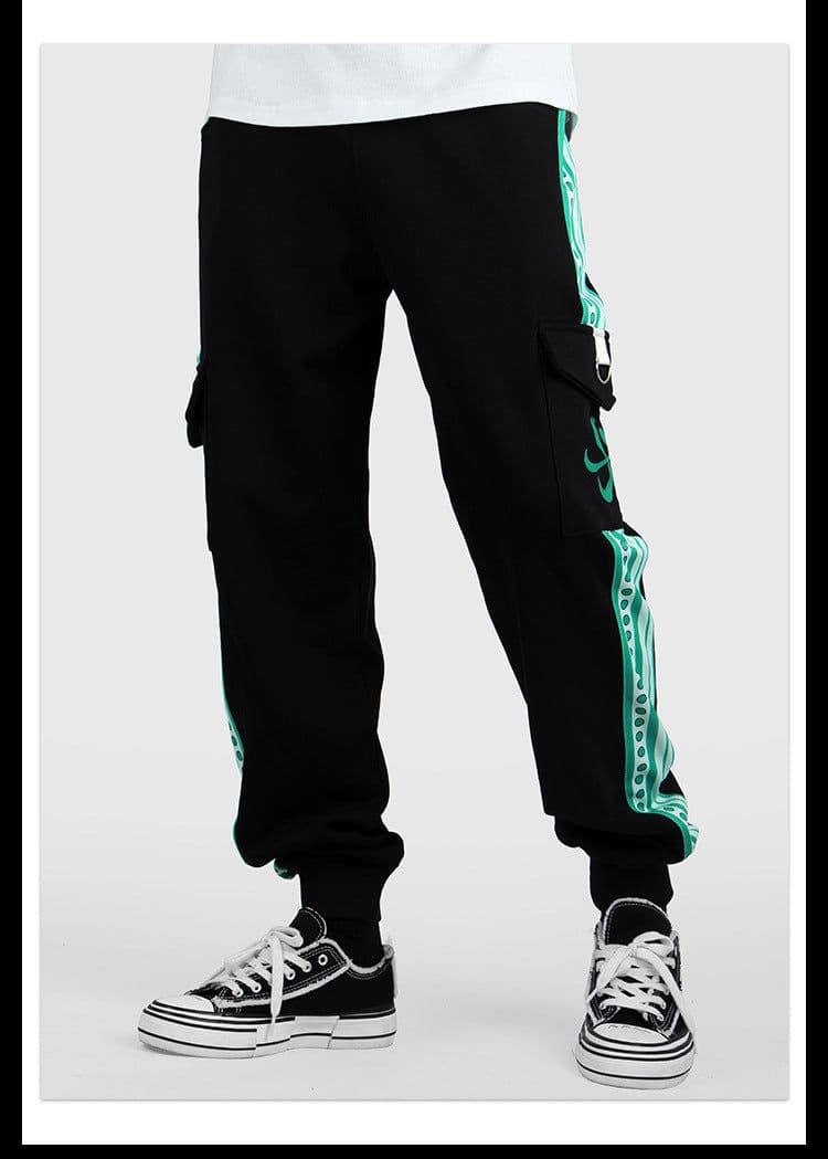 image-One Piece trousers Trafalgar Law Luffy skull Zoro Ace casual overalls trousers sweatpants men