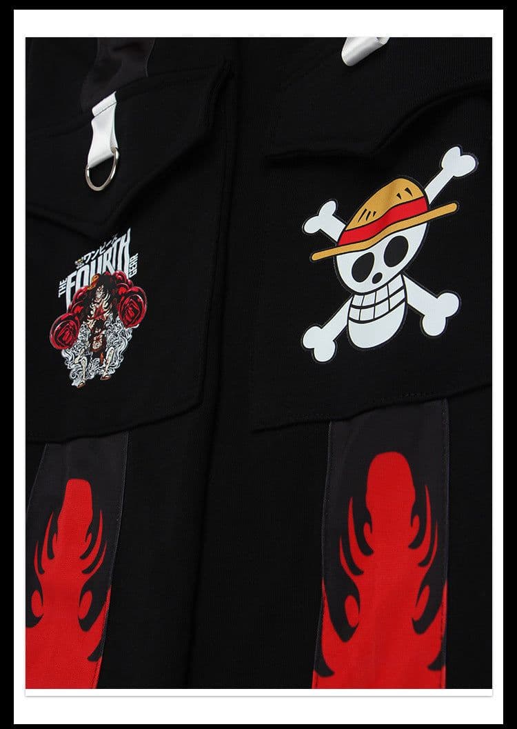 image-One Piece trousers Trafalgar Law Luffy skull Zoro Ace casual overalls trousers sweatpants men