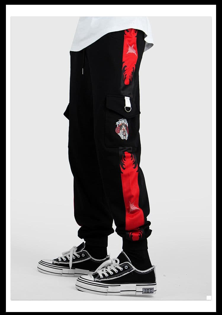 image-One Piece trousers Trafalgar Law Luffy skull Zoro Ace casual overalls trousers sweatpants men