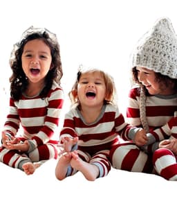 image-Amazon Independent Station 2022 Autumn and Winter New Products Stripe Print Parent-Child Suit Home Clothes