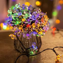 image-LED solar light string creative cherry blossom lights full of stars outdoor courtyard garden decoration atmosphere arrangement lights