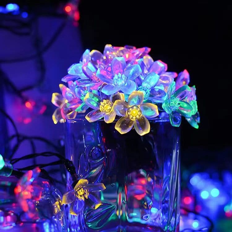 image-LED solar light string creative cherry blossom lights full of stars outdoor courtyard garden decoration atmosphere arrangement lights