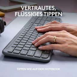 image-Keyboard and Mouse Logitech 920-012504 Graphite German QWERTZ
