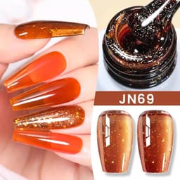 image-BORN PRETTY Milky White Jelly Nude Gel Nail Polish 10ml White Translucent Soak Off Gel Vernis Semi Permanent Need UV Light Cure