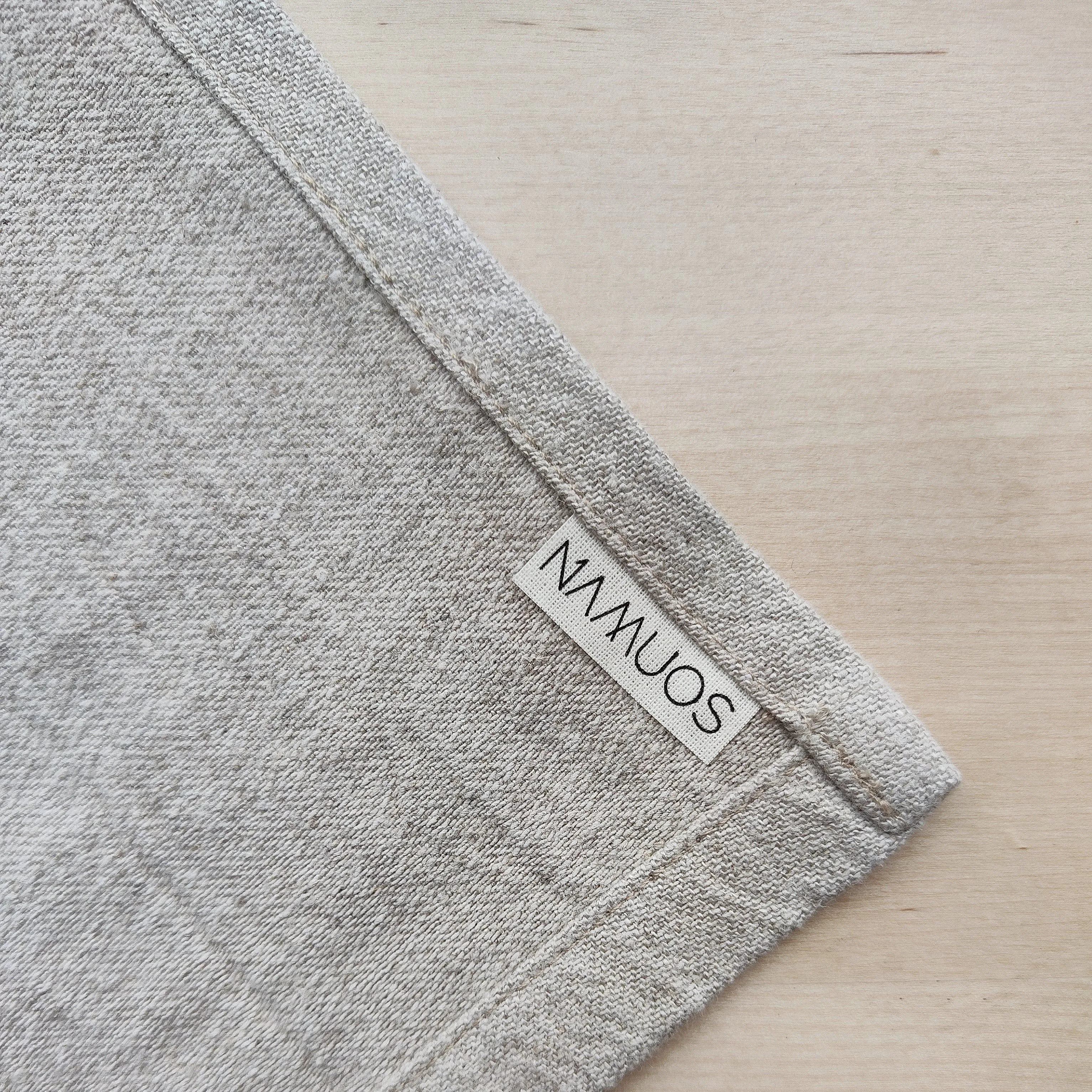 image-Hemp linen bathroom towel | natural