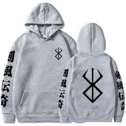 image-Berserk Anime Hoodies Men Logo Hoodie Hip Hop Long Sleeve Sw