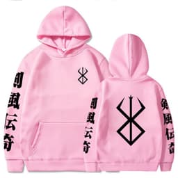 image-Berserk Anime Hoodies Men Logo Hoodie Hip Hop Long Sleeve Sw