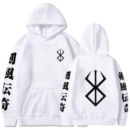 image-Berserk Anime Hoodies Men Logo Hoodie Hip Hop Long Sleeve Sw