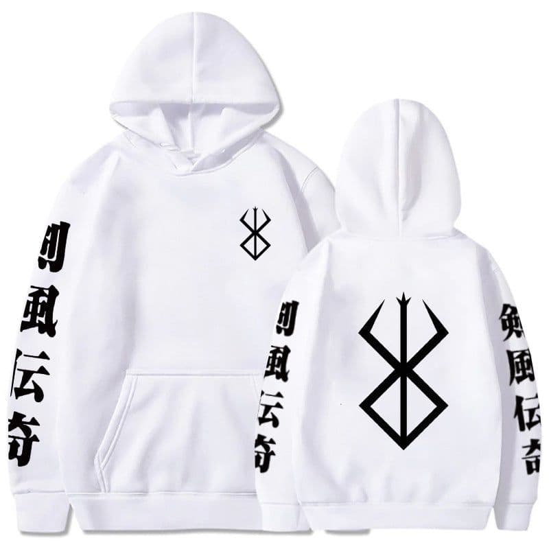 image-Berserk Anime Hoodies Men Logo Hoodie Hip Hop Long Sleeve Sw
