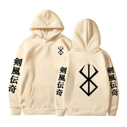 image-Berserk Anime Hoodies Men Logo Hoodie Hip Hop Long Sleeve Sw
