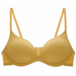 image-Yoshino Underwear Women's Wireless Seamless One-piece Glossy Bra Lightweight Beautiful Back Japanese Simple Bra Cup