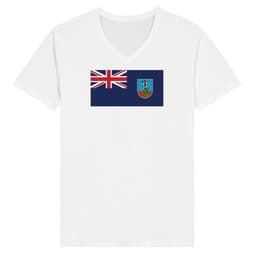 image-Drapeau de Montserrat - T-shirt unisexe premium col en V
