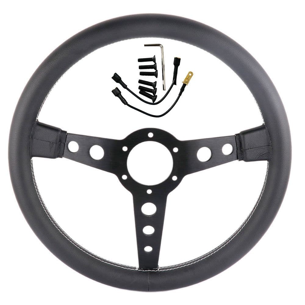 image-14-inch momo modified steering wheel, universal racing steering wheel, personalized flat disc modified steering wheel