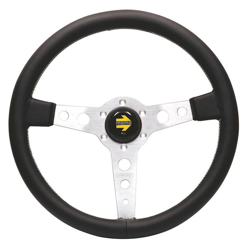 image-14-inch momo modified steering wheel, universal racing steering wheel, personalized flat disc modified steering wheel