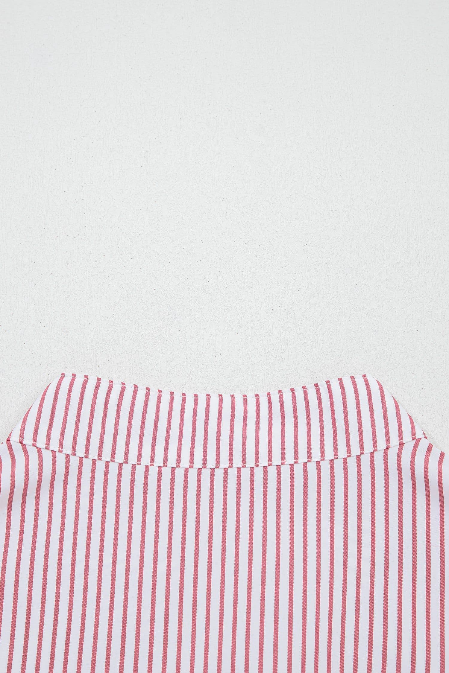 image-Red Stripe Plus Size Ruffled Hem Midi Dress