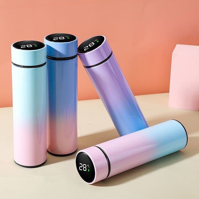 image-New 304 stainless steel intelligent temperature measurement gradient color thermos cup business portable car vacuum water cup wholesale