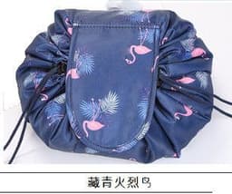 image-Internet celebrity folding induction lazy makeup bag drawstring waterproof cartoon cute storage bag autumn and winter cosmetic bag wholesale