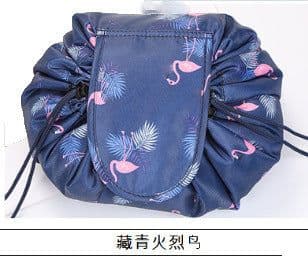 image-Internet celebrity folding induction lazy makeup bag drawstring waterproof cartoon cute storage bag autumn and winter cosmetic bag wholesale
