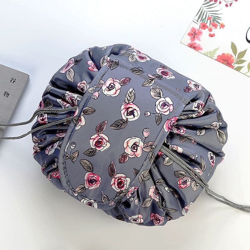 image-Internet celebrity folding induction lazy makeup bag drawstring waterproof cartoon cute storage bag autumn and winter cosmetic bag wholesale